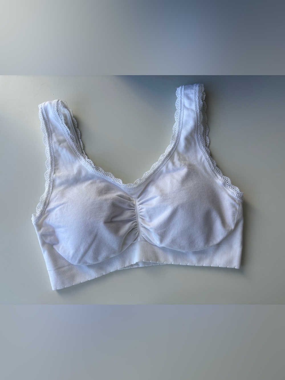 GAP White Seamless Bralette Size S